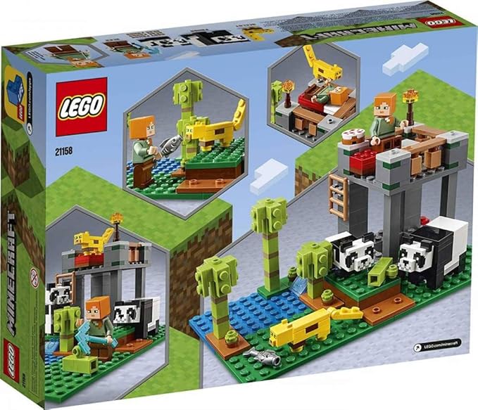 LEGO Minecraft The Panda Nursery 21158 Construction Toy for Kids Great Gift for Fans of Minecraft and Pandas (204 Pieces)