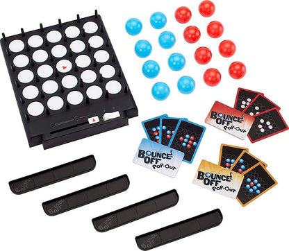 Mattel Games Bounce-Off Pop-Out Party Game for Kids Adults and Family Night Bounce Fast or Balls Go Flying for 1-4 Players