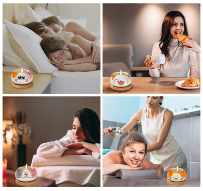 Kinforse Scented Candles Birthday Gifts for Women, Owl Gifts for Women, 6 Pack Novelty Owl Aromatherapy Candle Bulk Gift for Birthday Mother's Thanksgiving