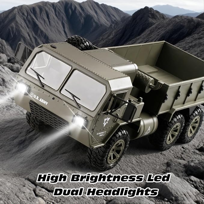 FY004 1/16 6wd Rc Car Full Proportional Steering Throttle 2.4G High-Speed Rc Climbing Car High Simulation Pickup Model Can Be Modified Off-Road Remote Control Truck Outdoor Adult And Children'S Toys