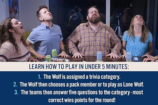 Gray Matters Games The Game of Wolf a Trivia Game for Friends Families and Teens
