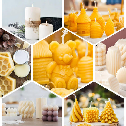 Grcdoyvl Natural Yellow Beeswax Granules (10-Pound) | Unrefined Pure Material for DIY Projects | Candle Making, Skin Care, Lip Balm, Soap Base | Organic Beeswax Pellets
