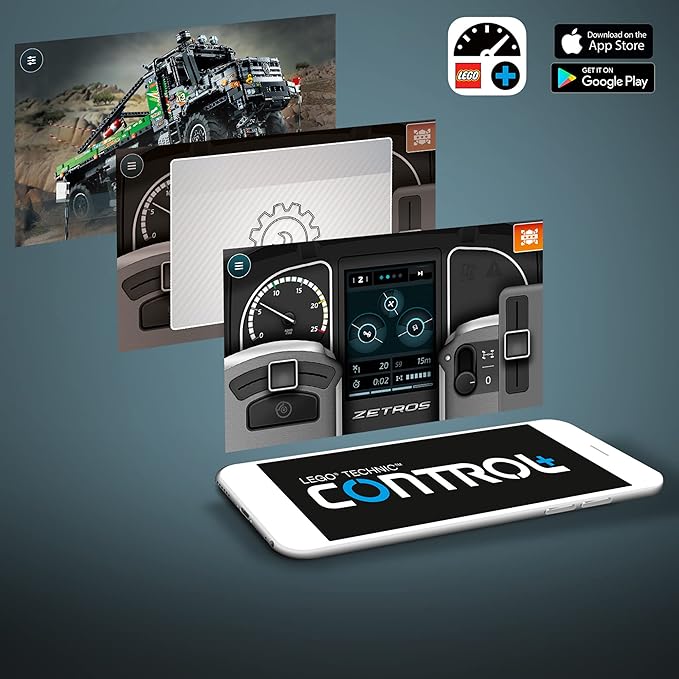 LEGO Technic 4x4 Mercedes-Benz Zetros Trial Truck 42129 Building Kit Explore A Powerful App-Controlled Toy Truck New 2021 (2110 Pieces)