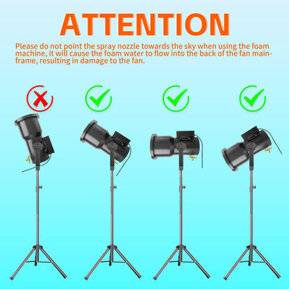 Foam Machine for Party whit 9 LED Lights, Party Foam Machine with Water Tank, Foam Cannon for Garden, Pool, Indoor, Birthdays, Celebrations, and Backyard Events