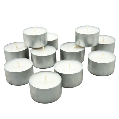 Stonebriar 200 Pack Unscented 8 Hour Extended Burn Time Tea Light Candles (Pack of 4, 800 Count Total)