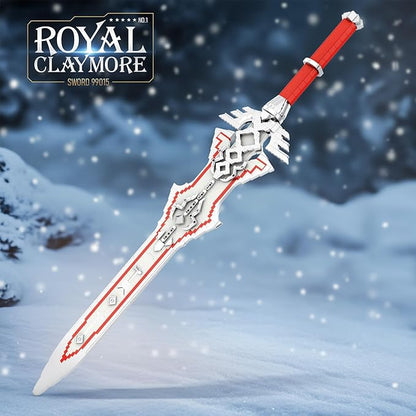Reobrix Sword Building Sets for Adults Cool Royal Claymore 99015 Collectible Build and Display Model Anime-Style Cosplay Toy Sword Home Office Decor Gifts for Classic Game Fans Boys 14+ (981 PCS)