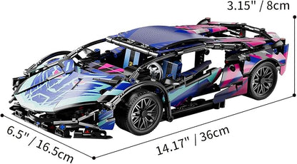Sport Car Building Block Sets for AdultsTechnical Race Car Collectible 1:14 Model Scale Engineering Toy Racing Cars Birthday for Men Boys Teens Age 8+ 8-12 12 13 14 14+