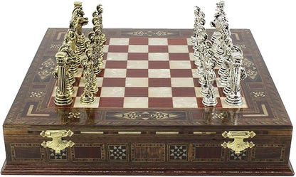11 Inches Custom Chess Set - Personalized Chess Set - Gift Idea for Son Husband Father and Anyone for Birthday Anniversary and Any Occasion 2 players