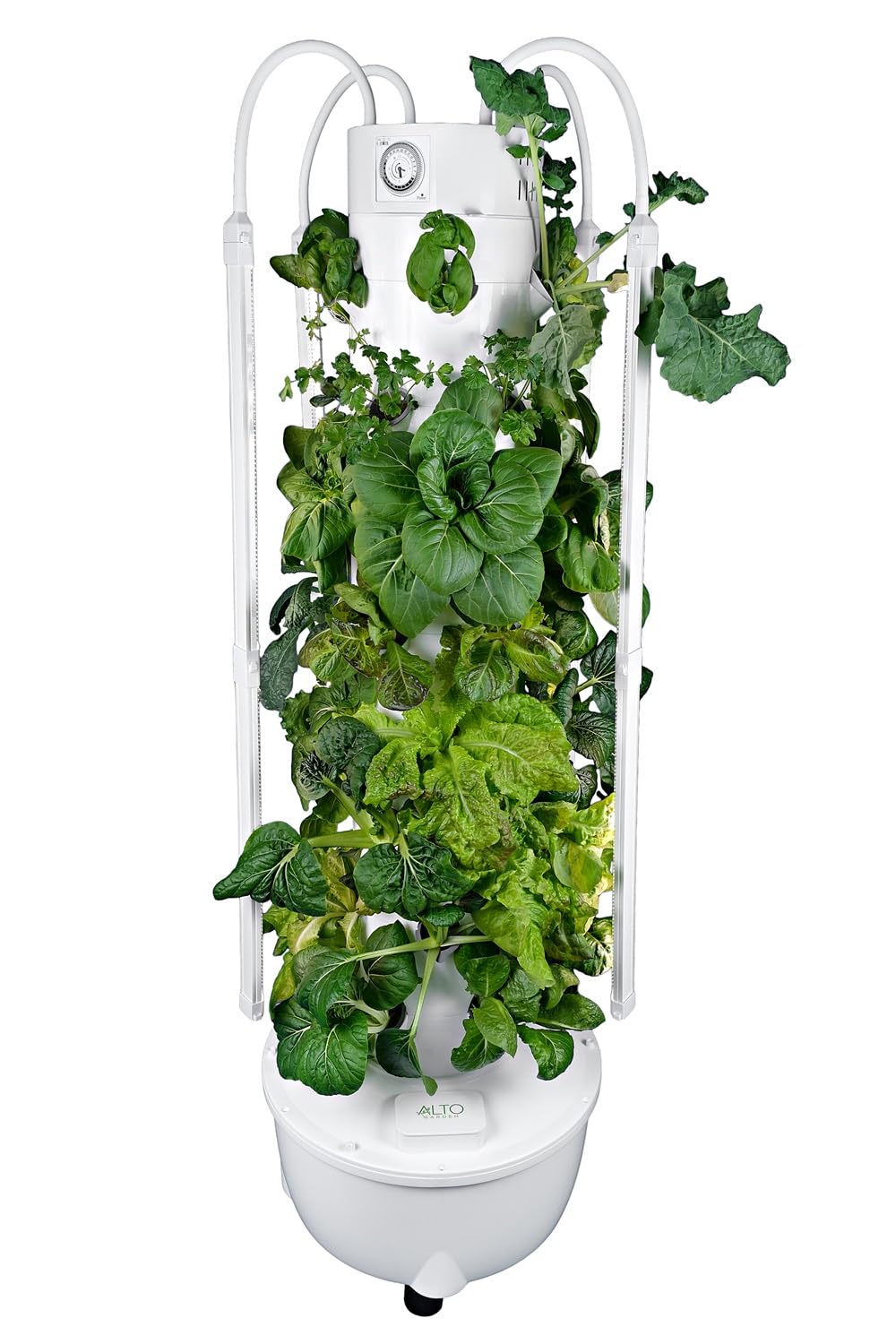 ALTO GARDEN HX Aeroponic Tower | High Capacity Tower | Hydroponics Growing System Kit | Food Grade with 40 Net Pots (with LED Grow Lights)