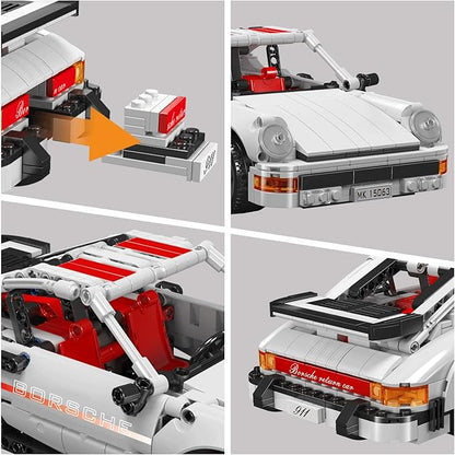 Mould King 911 Racing Car Building Sets15063 Collectible Car Model &amp Gift for Adults &amp car Lovers Authentically Detailed Build &ampDisplay Model for Home or Office Decoration(824 PCS)