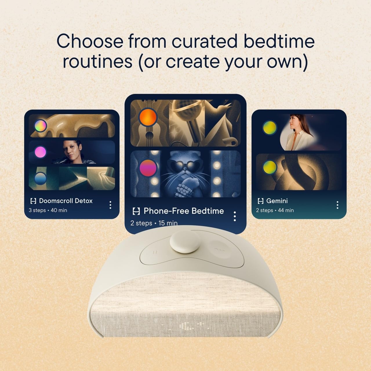 Hatch Restore 3 Sunrise Alarm Clock, Sound Machine, Smart Light (Putty) - White Noise, Screen-Free Sleep Routine