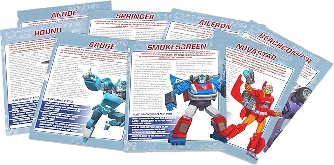 Renegade Game Studios Transformers RPG Beginner Box Starter Set with Dice Adventures &amp Character Sheets