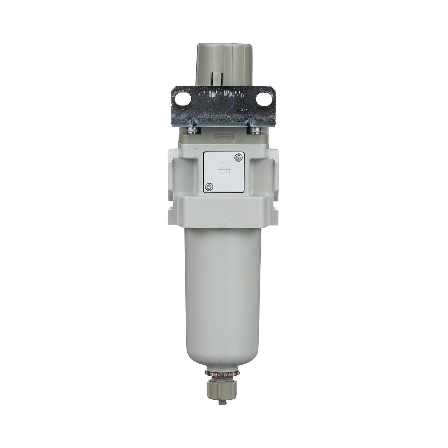 PneumaticPlus SAW400-N04BG-MEP Compressed Air Filter Regulator Piggyback Combo 1/2" NPT - Metal Bowl, Manual Drain, Bracket, Gauge
