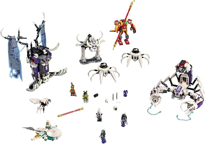LEGO Monkie Kid The Bone Demon 80028 Creative Toy Building Kit Awesome Play-as-You-Build Set for Kids (1375 Pieces)