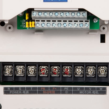 MOLLOM VFD 220V 7.5KW 32A 10HP Single or Three Phase Input to 3 Phase 0-3000 Hz Output Variable Frequency Drive Control Inverter for Spindle Motor CNC Speed Control