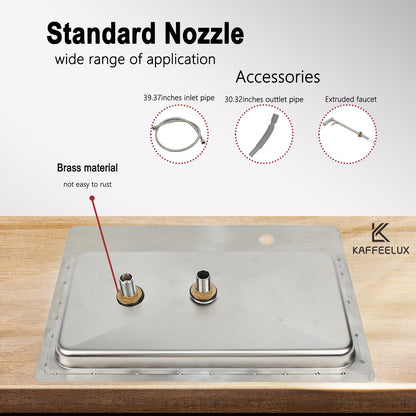 Double headed glass cleaner with faucet, stainless steel glass dishwasher for kitchen sink, bottle dishwashing cup cleaner, sink accessory for home bar faucet (KF78)