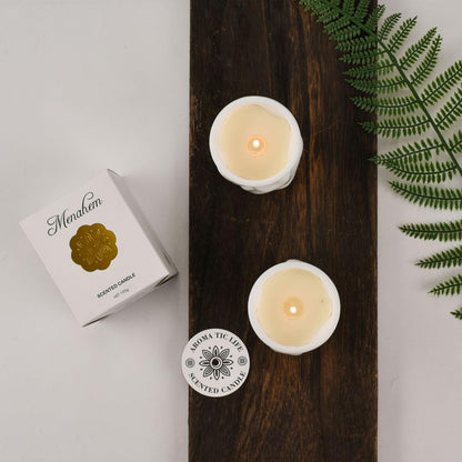 Scented Candle Chakra Ceramic Cup Shape,300G Aroma Soy Wax Greek Aesthetic Prayer Decorative Candle for Table Photo Prop,Prefect Gift for Meditation Stress Relief Mood Boosting Bath Yoga