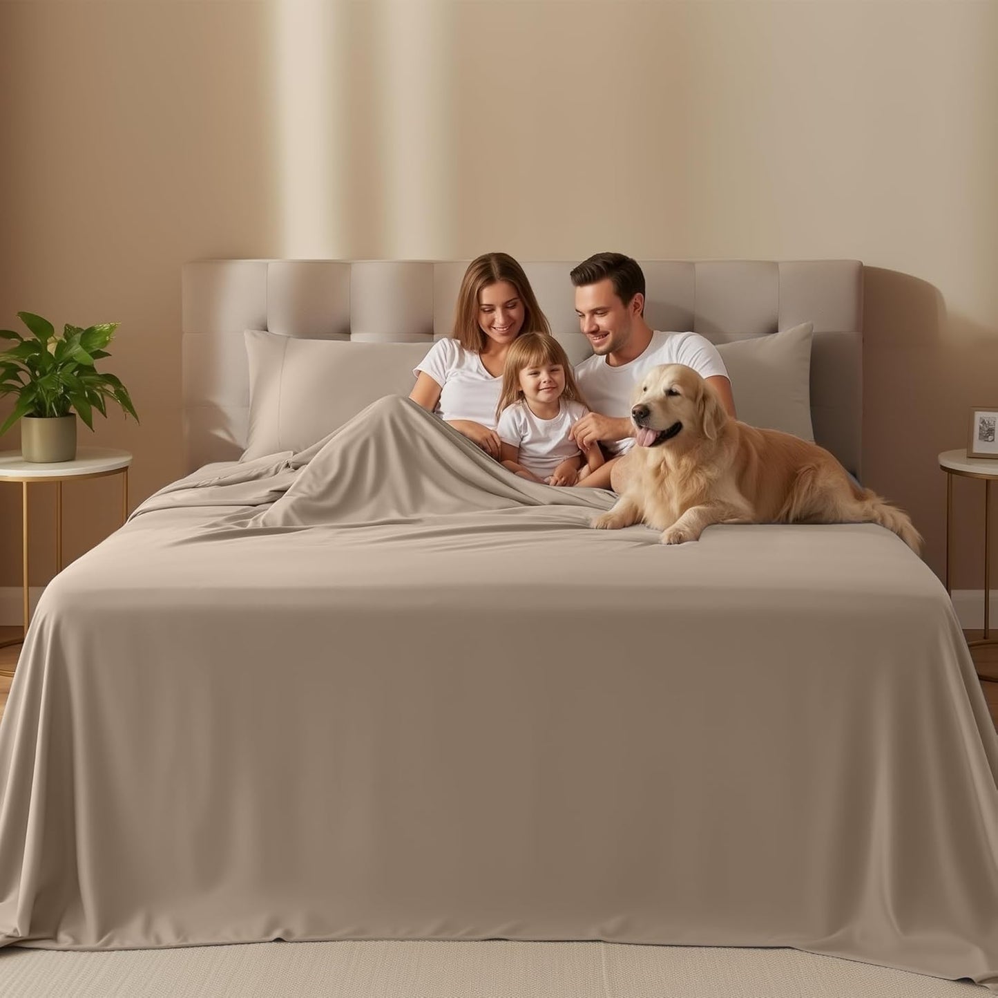 Utopia Bedding Twin XL Sheet Set - Soft & Breathable Microfiber, 3-Piece Bed Sheets (Beige)