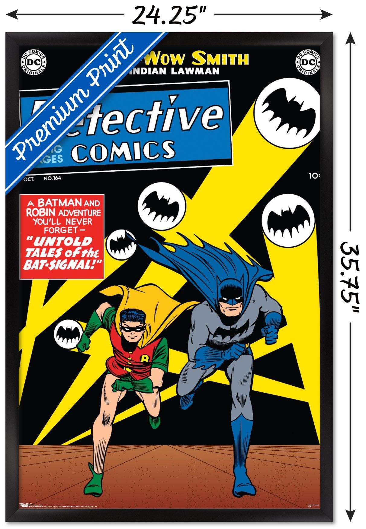 Trends International DC Comics - Batman - Cover #164 Wall Poster, 22.375" x 34", Black Framed Version