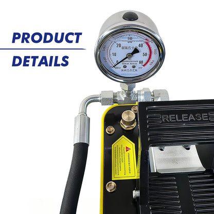 Pneumatic Hydraulic Hose Crimping Machine with 8 Sets of Dies, 40MPa System Pressure, suitable for high-pressure hydraulic hoses and pipes (Plastic Pump Casing)