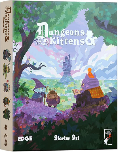 Asmodee Dungeons and Kittens Roleplaying Game Starter Set - Animal Fantasy RPG in a Wholesome Post-Apocalyptic Medieval World Family Fun for Kids &amp Adults Ages 8+ 2-6 Players 90 Min Playtime