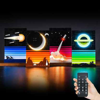 Upgraded Light Kit Compatible with Lego Tales of The Space Age Building Set RC Version Compatible with Lego 21340 (Model Not Included)