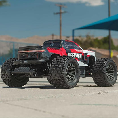 ARRMA RC Truck 1/10 Granite 4X4 223S BLX BRUSHLESS Monster Truck RTR with DSC RED ARA4302V4T2