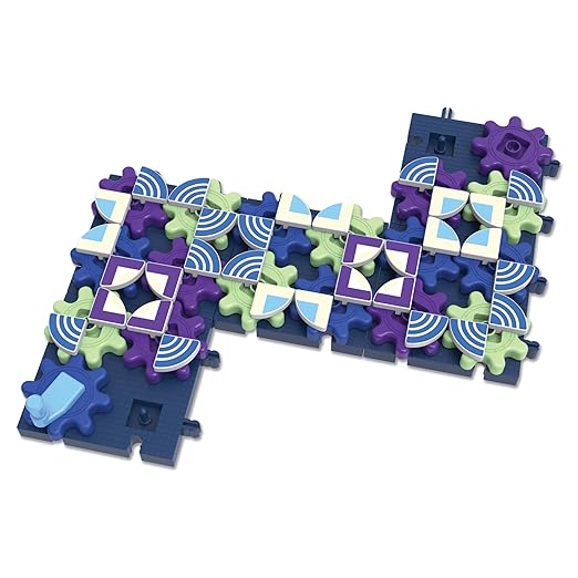 Learning Resources Glowing PatternGears - Building Set with Glow in the Dark Stickers Toddlers Hands-On Toy STEM Construction &amp Engineering Fine Motor Gifts for Boys and Girls