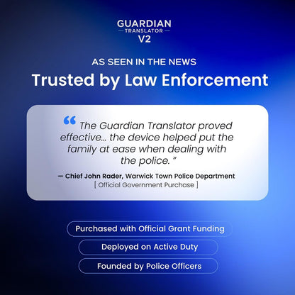 Guardian Translator V2 — AI Translator Device with Earbuds | Real-Time Two-Way Voice & Camera Translation | 144 Languages | Built-in ChatGPT | No Subscription | Travel, Business, Education
