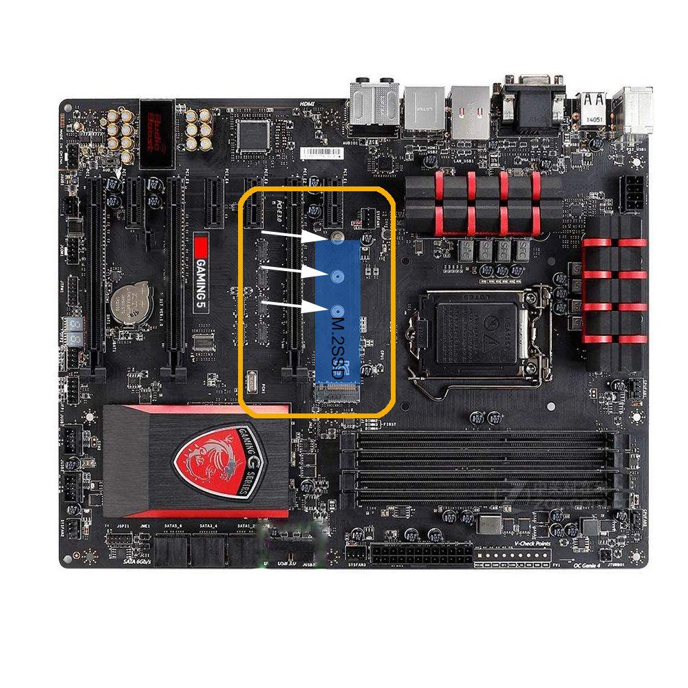 m2 2280ssd Screws Kit,PCIe NVMe M.2 SSD Mounting Screws
