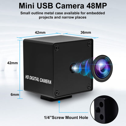 SVPRO Autofocus USB Camera 48MP 8000x6000 High Definition UVC Plug & Play Industrial Camera for 3D Printer, Machine Vision