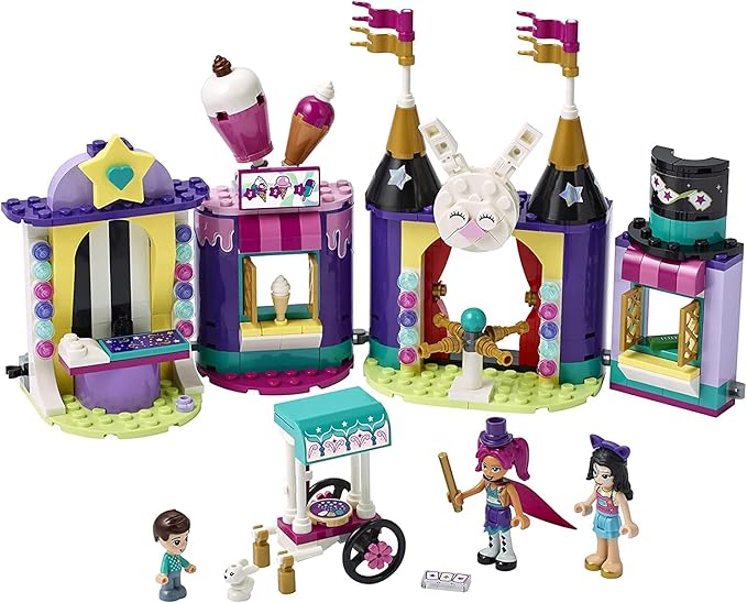 LEGO Friends Magical Funfair Stalls 41687 Building Kit Carnival Pretend Play Toy for Kids Who Love Magic Tricks New 2021 (361 Pieces)