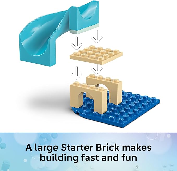 LEGO Gabby’s Dollhouse Mermaid Gabby’s Aquarium Adventure Building Blocks - Pretend Play &amp Learning Toy for Girls &amp Boys Ages 4+ - Includes Mercat Mini Dolls - Gift Idea for Birthdays - 11204