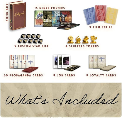 Facade Games Hollywood 1947 Board Game - A Movie Making Game for Friends and Family - A Board Game of Cards Strategy and Deceit for 1-9 Players Ages 14 and Up