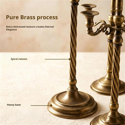 Cast Iron Metal Candelabra Candlestick Holders Decorative Stands Taper Holders for Wedding Home Decors Table Candelabra Centerpieces