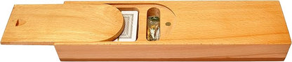 Palm Royal Handicrafts 3 Track Continuous Cribbage Wooden Cribbage Board Made with Maple Wood/Teak Wood and Storage Available for pegs and Cards