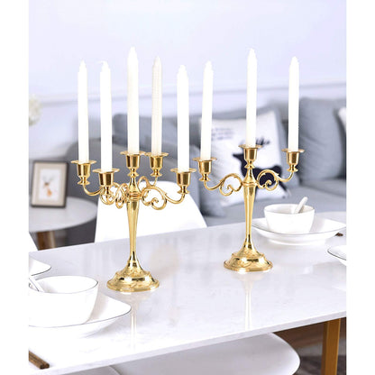 Candle Holderss Metal Candlesticks Decor， Candlesticks Holder For Formal Events, Taper Candle Holder Stand Centerpiece Elegant Decoration Piece for Table Candle Stand Decorative Candlestick