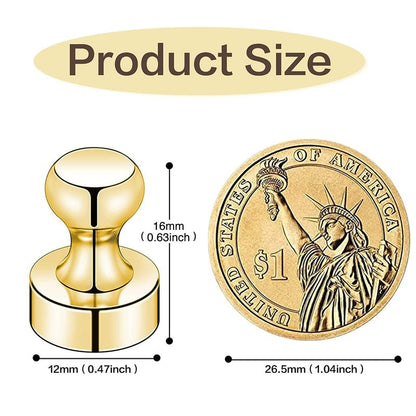 LOVIMAG Fridge Magnets 25 Pcs Refrigerator Whiteboard Small Strong Magnet Classroom Kitchen Accessories Decorative Locker Set Decor Must Haves Office Calendar Refrigerador Magnetic Cute Crafts Gold