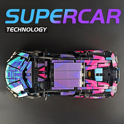 Remote Control Car Building Set 1:14 Technical Sports Racing Car Building Kit with Motors and Rechargeable Battery Toys Gift for Adults &amp Boys Age 12+ (1314 PCS)