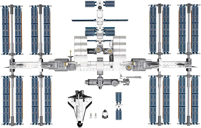 LEGO Ideas International Space Station 21321 Building Kit Adult Set for Display Makes a Great Birthday Present (864 Pieces)