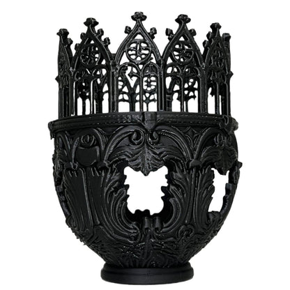 Candle Holders for Pillar Candles - Cathedral Design Table Centerpiece - Candlelight Stand | for Home Dinner Room Fireplace Mantel Farmhouse Wedding