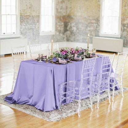 Fani 12 Pack 90 Inch Beige Polyester Round Tablecloths, Modern Style, Stain Resistant, Machine Washable, Perfect for Wedding, Banquet, Birthday Party, Camping, Everyday Use