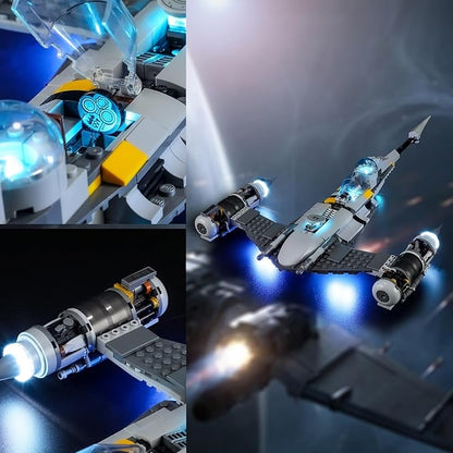 Vaodest LED Light for Lego Star Wars 75325 The Mandalorian's N-1 Starfighter SetDesign and Configuration Compatible with Model 75325(LED Light Only Not Building Block Kit)