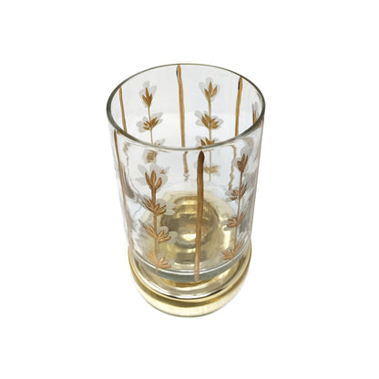 Ashland Etched Glass Pillar Candle Holder, Spring Home Decor
