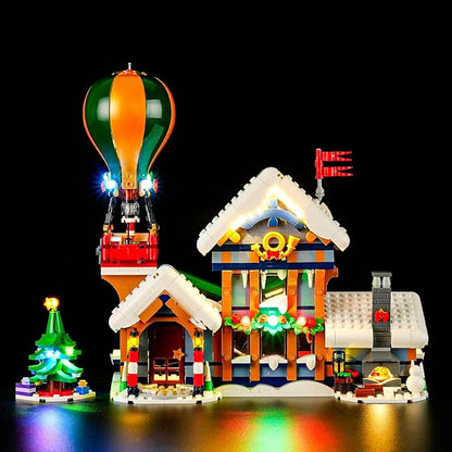 YEABRICKS LED Light for 10339 Icons Santa's Post Office Building Blocks Model (Building Set NOT Included)