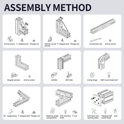 12pcs 1220mm 2040 V-Slot Extrusion Aluminum Profile, Anodized Linear Rail for 3D Printer Frame, CNC Machine, DIY Robotics & Structural Projects Silver