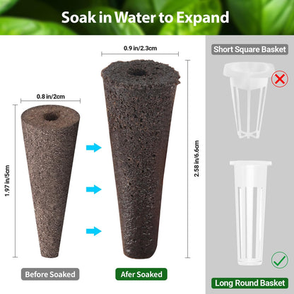 90 Pods Hydroponics Growing System Kit & 120 Pcs Hydroponic Pods Kit
