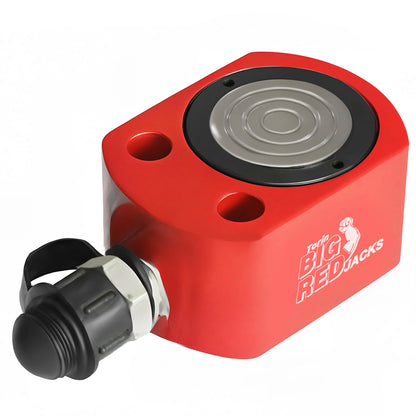 BIG RED ATRB2030R Torin Power Hydraulic Ram Cylinder Jack: Single-Acting Mini Jack, 2.44" Stroke for Shipbuilding, Bridge, Construction, Precision Machinery, Small Spaces - 30 Ton (60,000 lb) Capacity