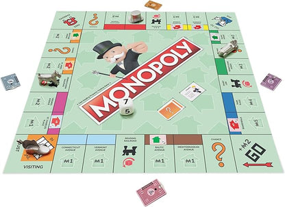 Spin Master Games Monopoly Giant Edition Classic Family Board Game for Indoor &amp Outdoor Play with Oversized Board Screenless Activity 2-4 Players for Ages 6 &amp Up