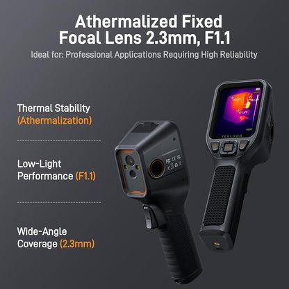 Teslong TTM120S Thermal Imaging Camera, Super Resolution 240 x 180, 3.2" LCD Screen Handheld 25 HZ Refresh Rate Infrared Imager, 120 x 90 IR Resolution